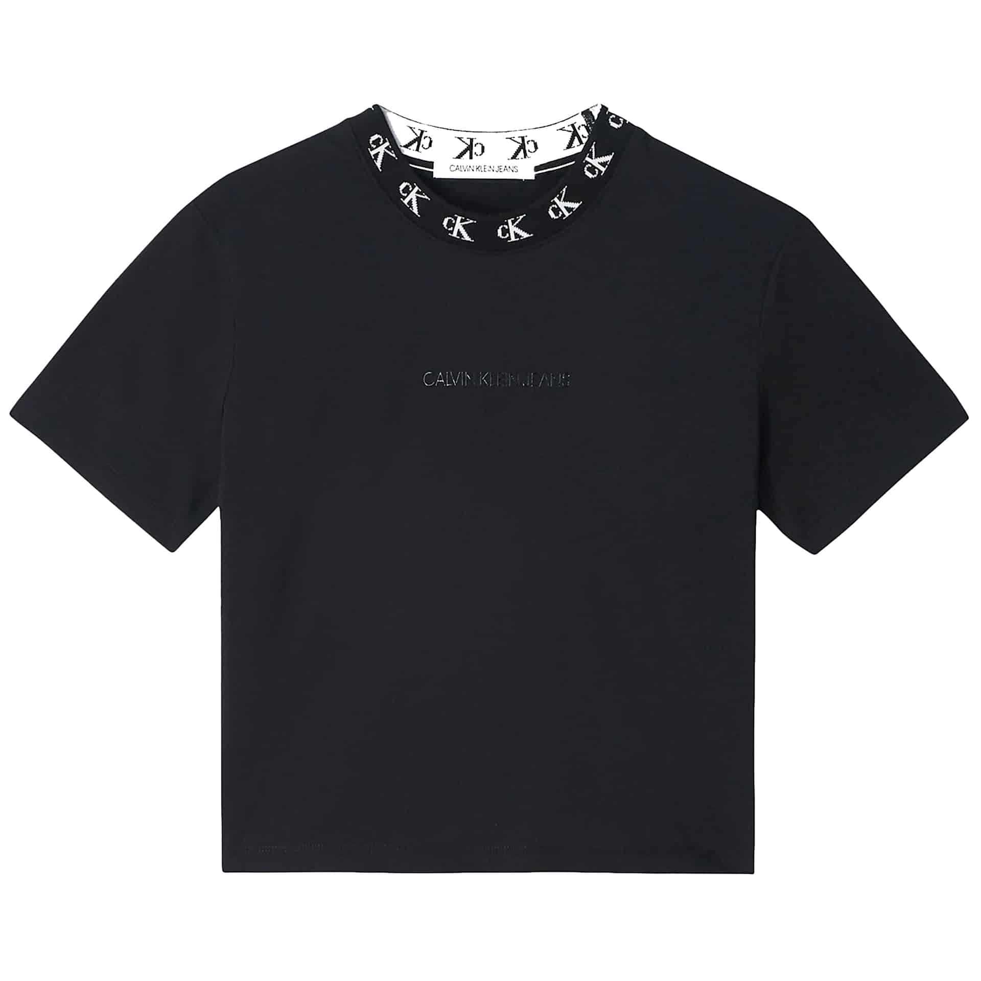 Buy Calvin Klein Black Logo Slim T-Shirt from Next Luxembourg