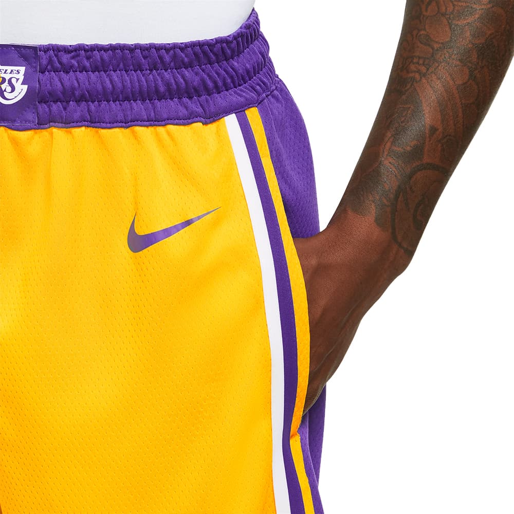 Los Angeles Lakers City Edition Men's Nike Dri-FIT NBA Swingman Shorts.