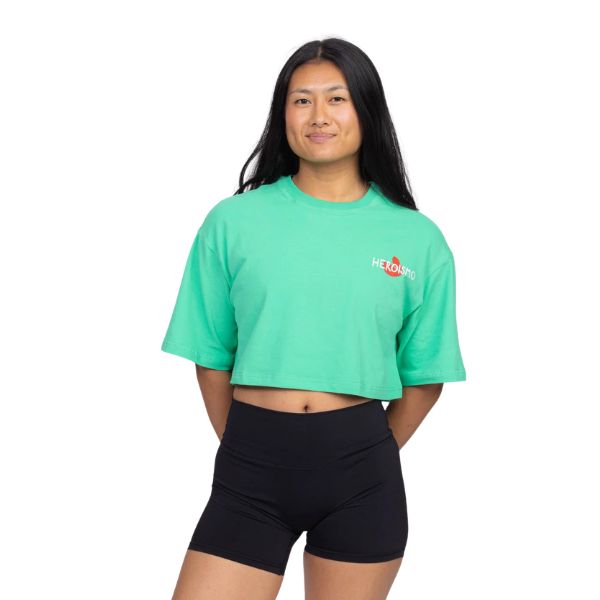 CROP TEE LEMON