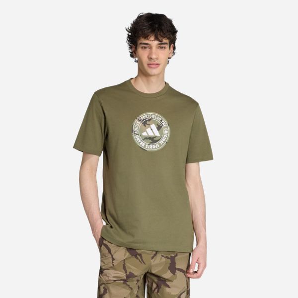 T-SHIRT À MOTIF CAMO CIRCULAIRE